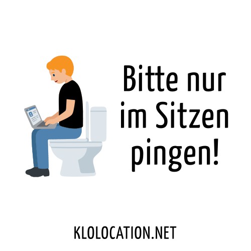 Sticker: Sitzen pingen